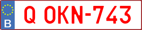 Trailer License Plate